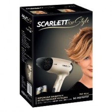 Фен SCARLETT SC-HD70IT07, 1300Вт, черный и золотистый