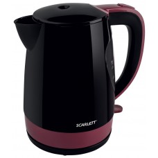 Чайник электрический SCARLETT SC-EK18P26, 2200Вт, черный и бордовый